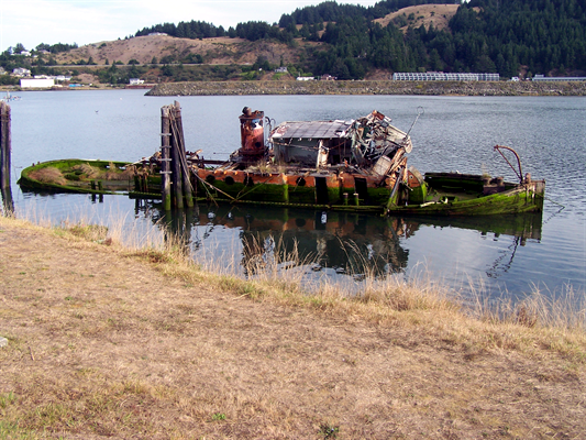 An Old Boat at Gold Beach, OR