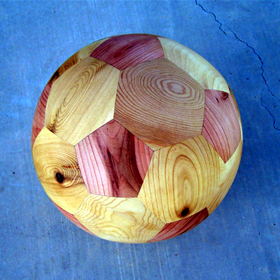 A Wooden Buckminster Fullerine